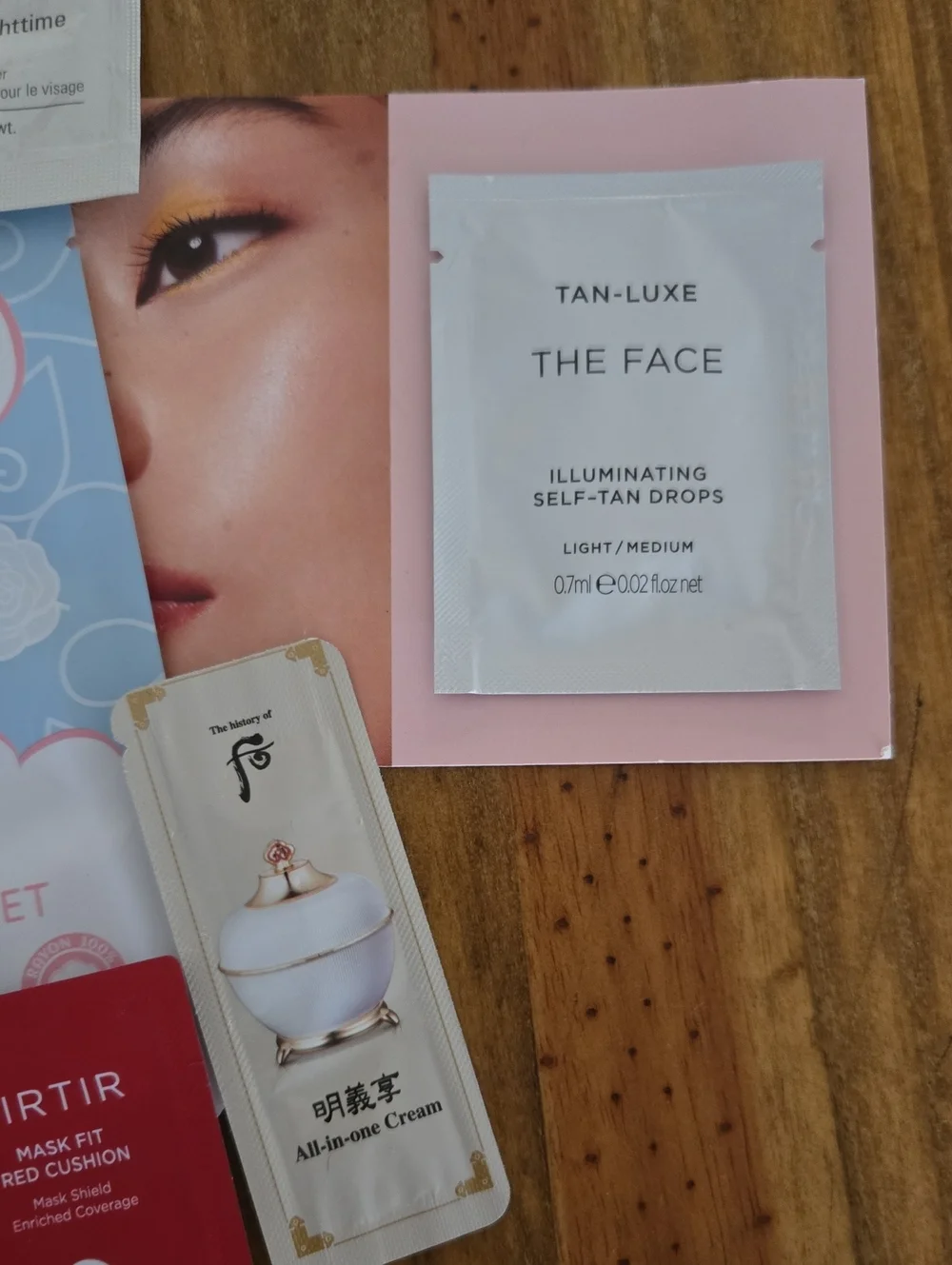 Skincare Samples Tirtir DHC Tan Luxe Glow Recipe Sheet Mask